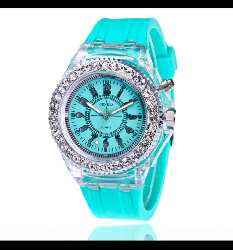 LED Light Flash Luminous Silicone Fashion Watch - photo 2
