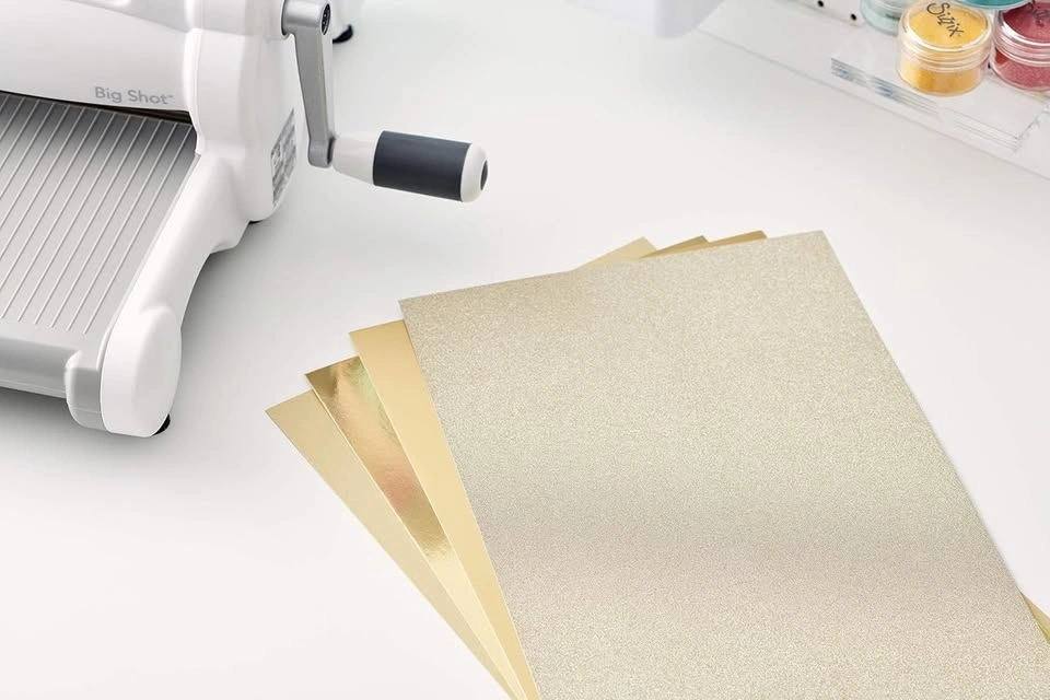 Sizzix Surfacez - Opulent Cardstock 664532, Gold, 50 Pack - photo 2