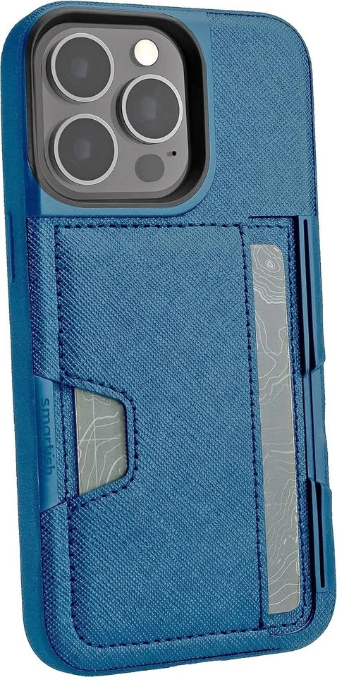 Smartish iPhone 13 Pro Wallet Case, Wallet Slayer V2, Blue