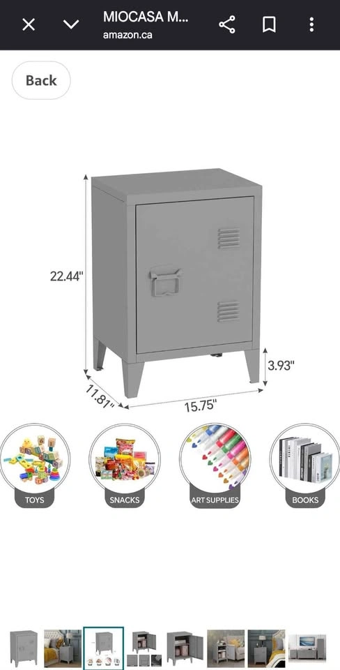 Locker Style Metal Shelf Storage Cabinet - photo 4