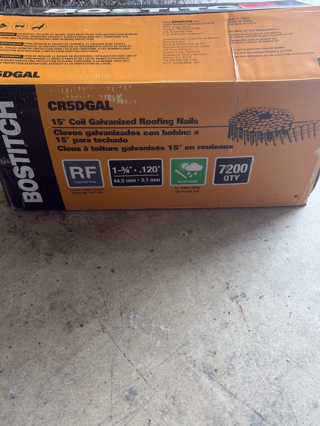 15 Degree Coil Galvanized Roofing Nails - 1 3/4 - photo 4
