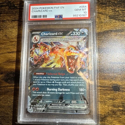 2024 Pokemon PAF Charizard ex PSA 10 054/091