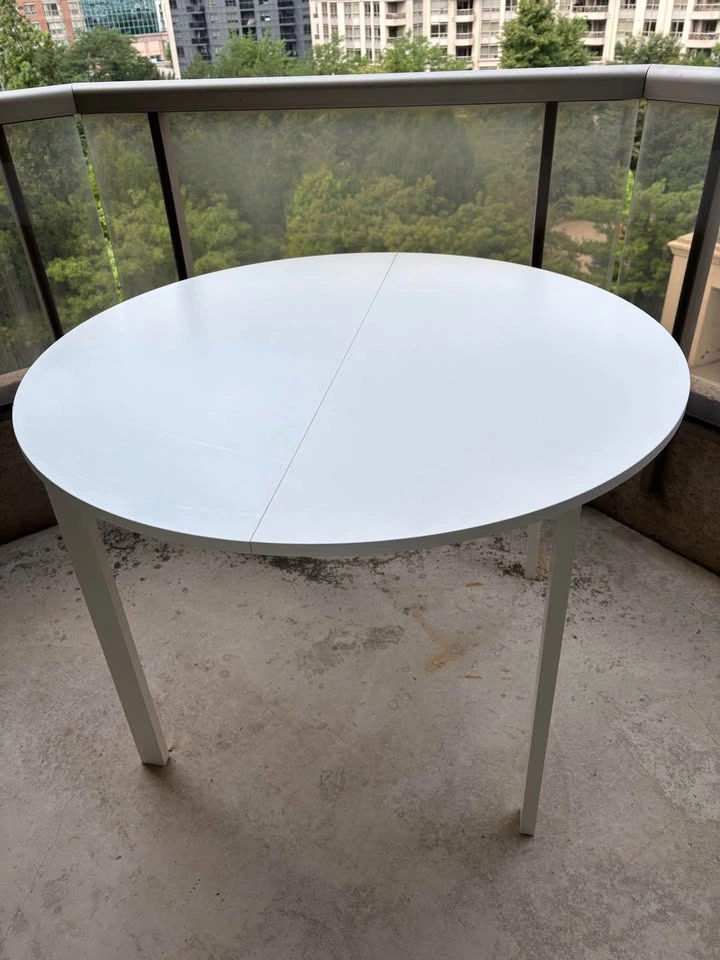 Vihals Ikea Table, white/white, 107 cm (42 1/8 ") - photo 3