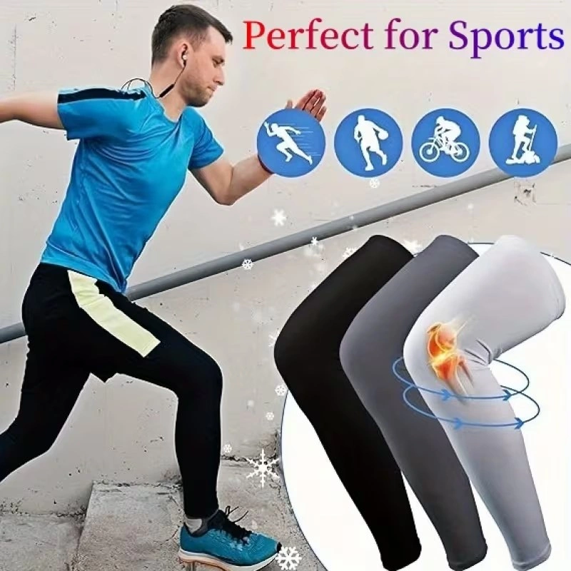 Compression Leg Sleeves for Sports and Knee Protection - photo 2