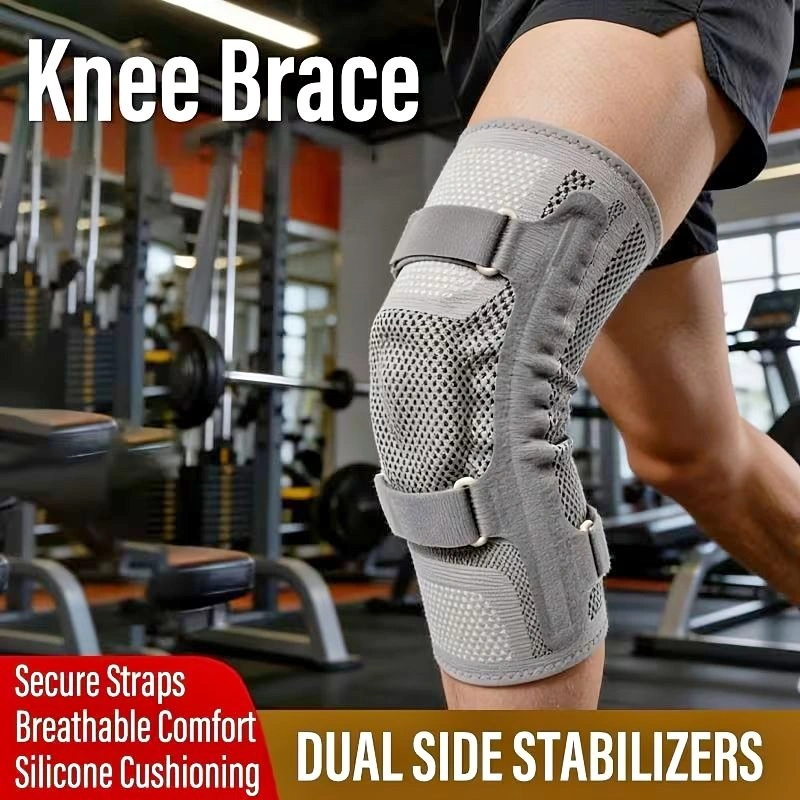 Anti-Slip Meniscus Knee Brace with Dual Side Stabilizers