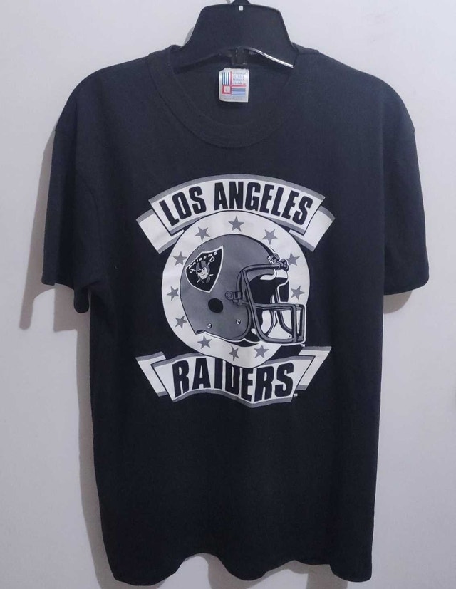 80s Los Angeles Raiders NFL Shirt M/L Menswear