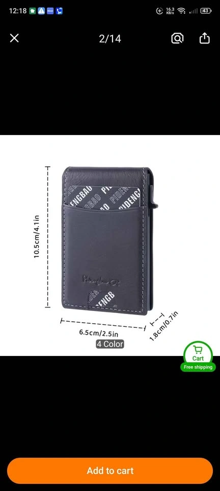 Pidengbao RFID Blocking Card Holder Wallet - photo 5