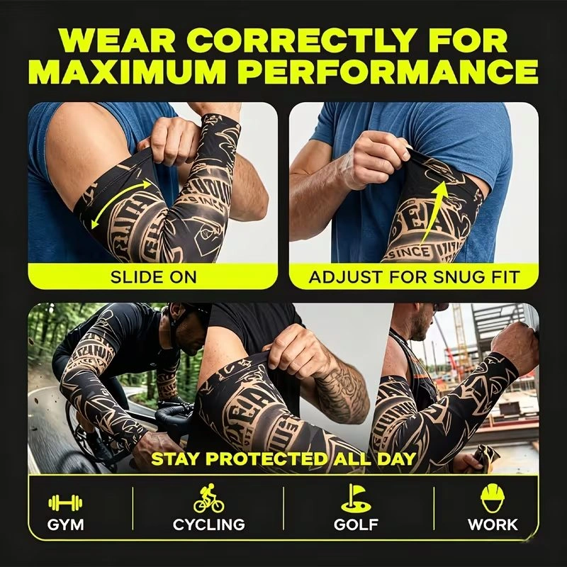 2 piece, 1 pair Temporary Tattoo Arm Sleeves - photo 2