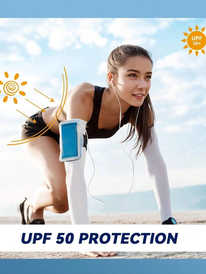 3 Pairs, 6 pieces Let's Slim UV Protection Cooling Arm Sleeves - photo 4