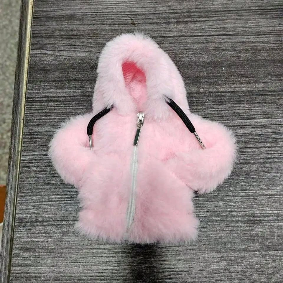Pink Fuzzy Car Gear Shift Hoodie Cover