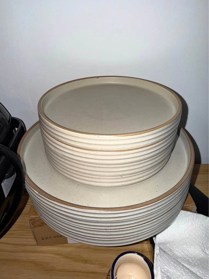 OUI Indigo/Chapters Stoneware Dinnerware Set | Scandinavian Styl