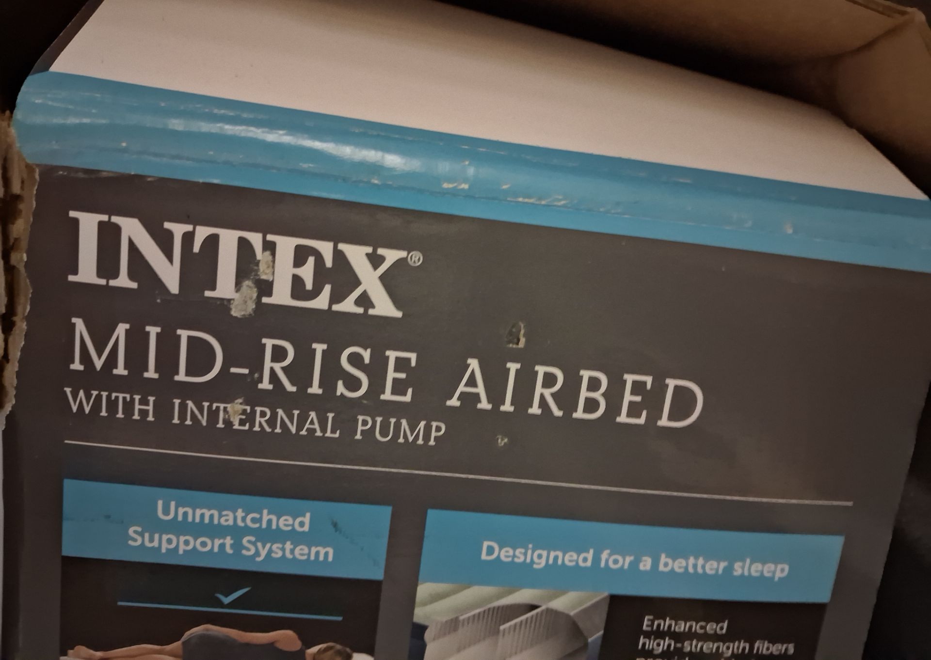 Intex Mid-Rise Airbed (Dura-Beam Plus) 18-inch