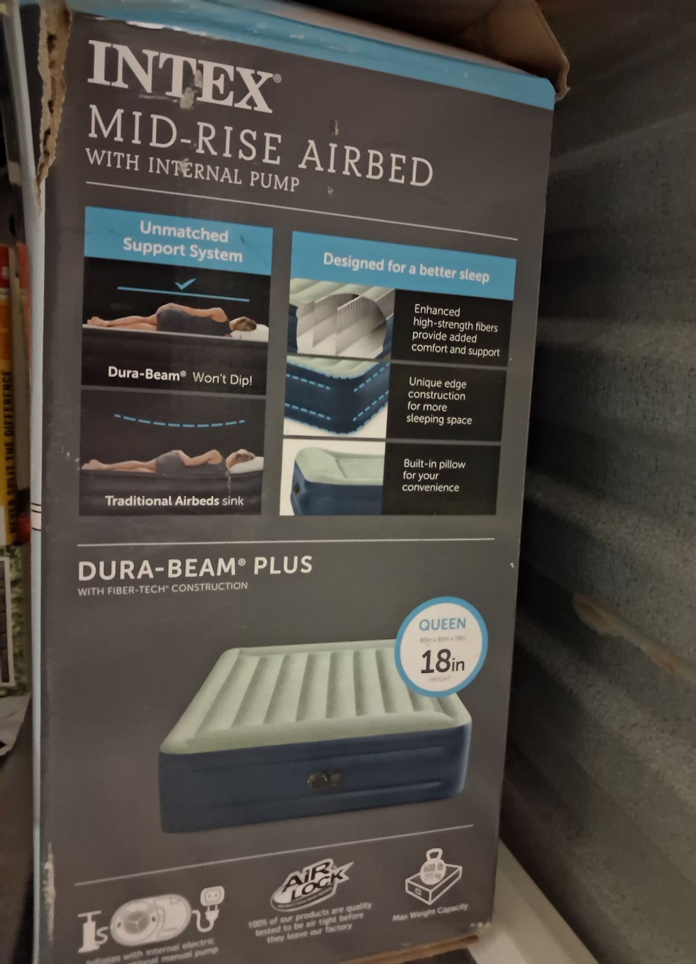 Intex Mid-Rise Airbed (Dura-Beam Plus) 18-inch - photo 3