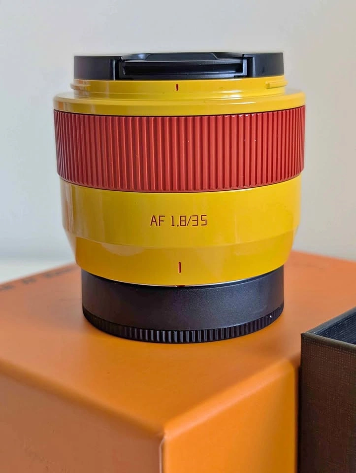 TTArtisan AF 35mm f/1.8 II Lens – Limited Edition Yellow/Red