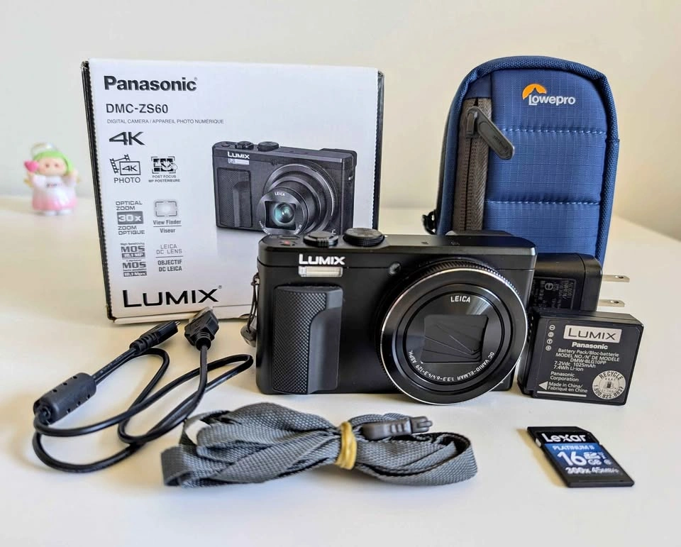 Panasonic LUMIX DMC-ZS60 4K Digital Camera Bundle