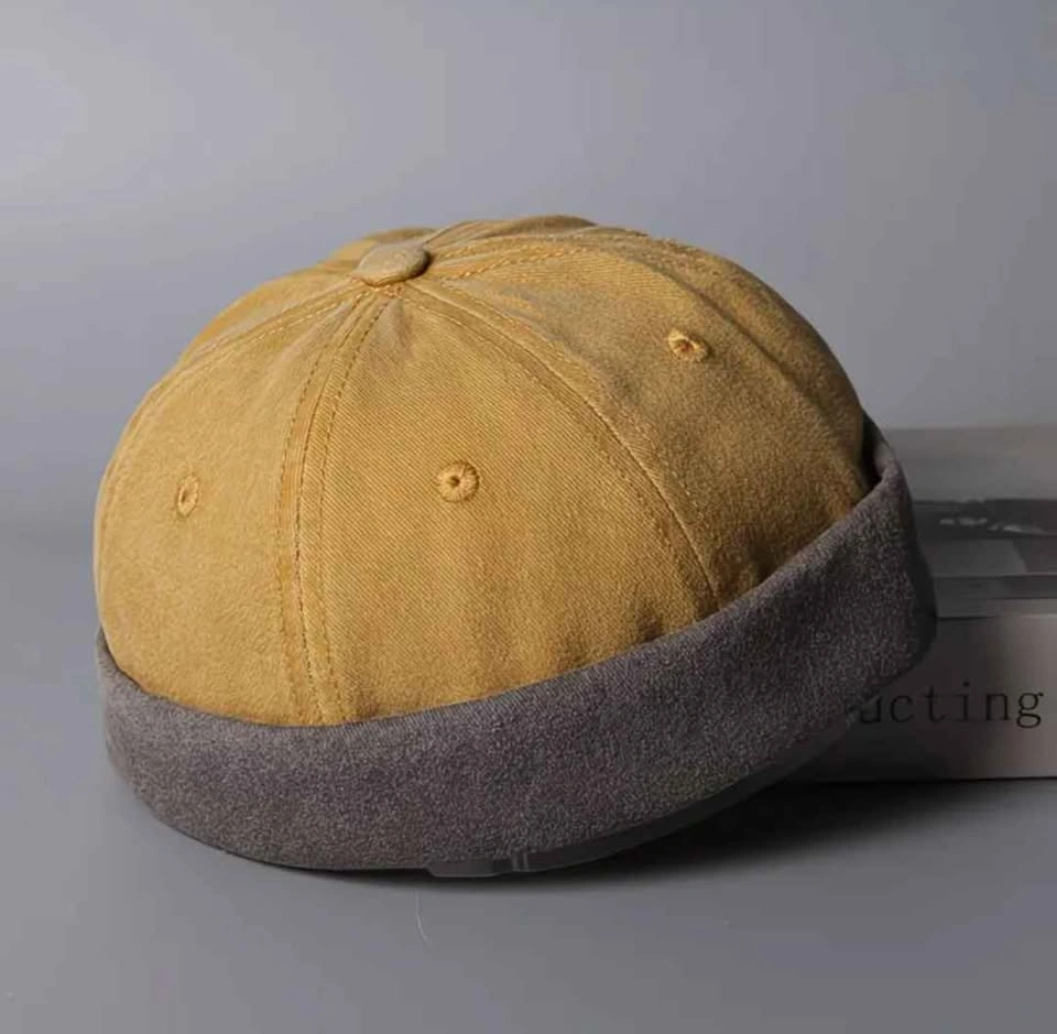 Corduroy Brimless Docker Hat - photo 3