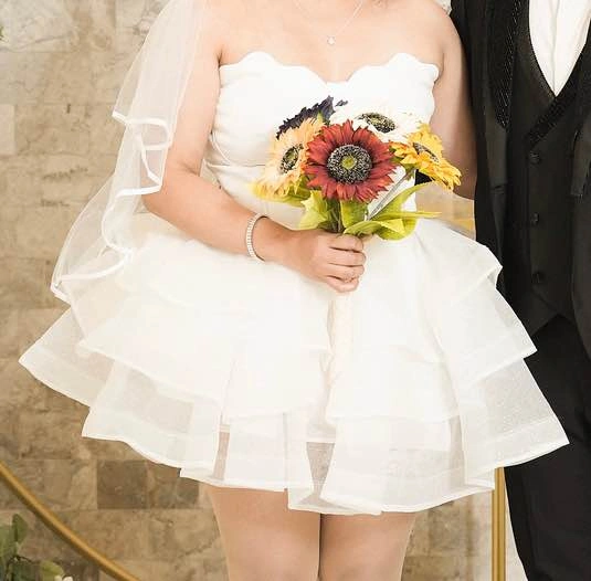 Short Wedding/Occasion Dress - Ivory - photo 5