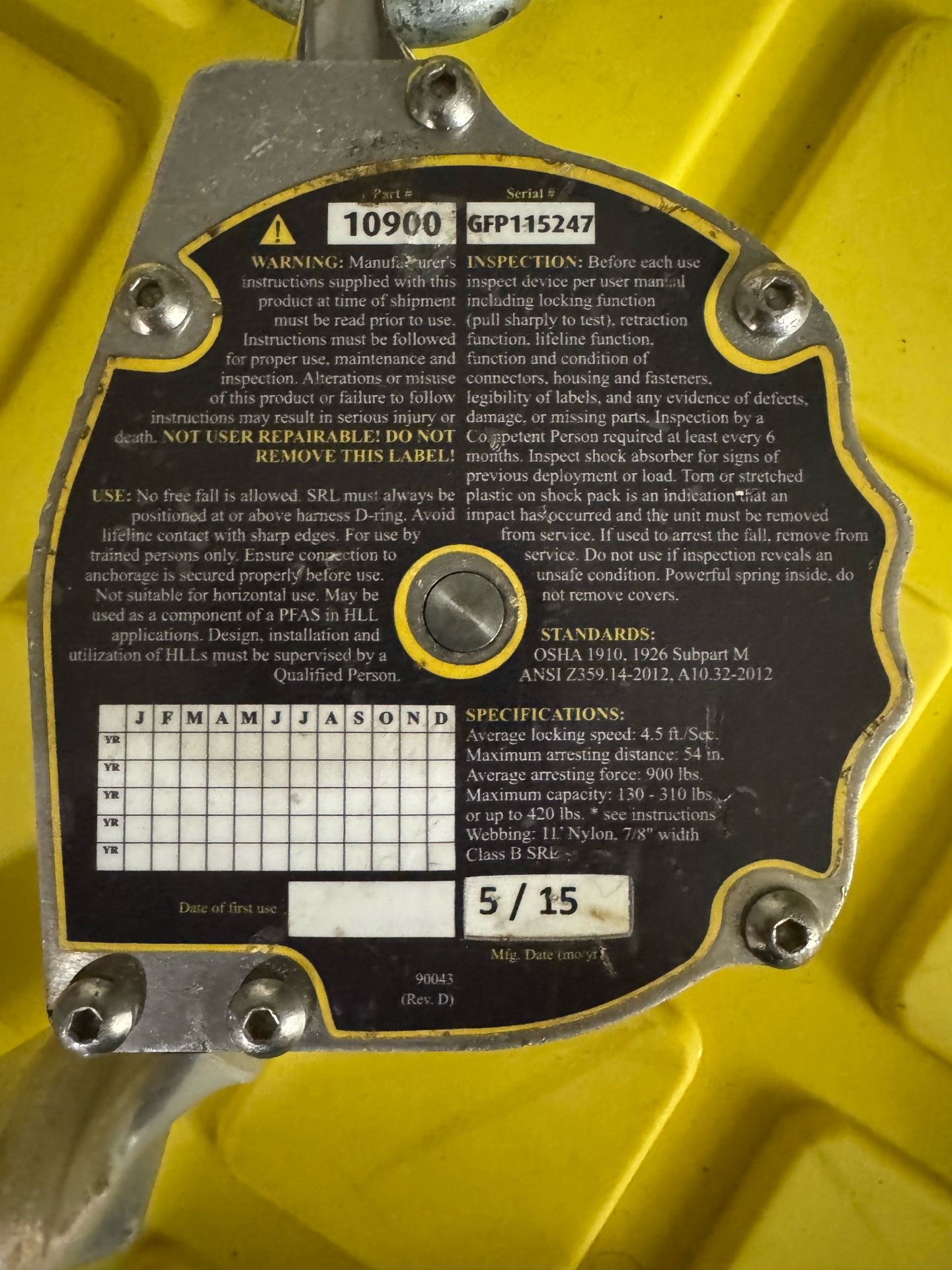 Retractable lifelines fall protection - photo 2