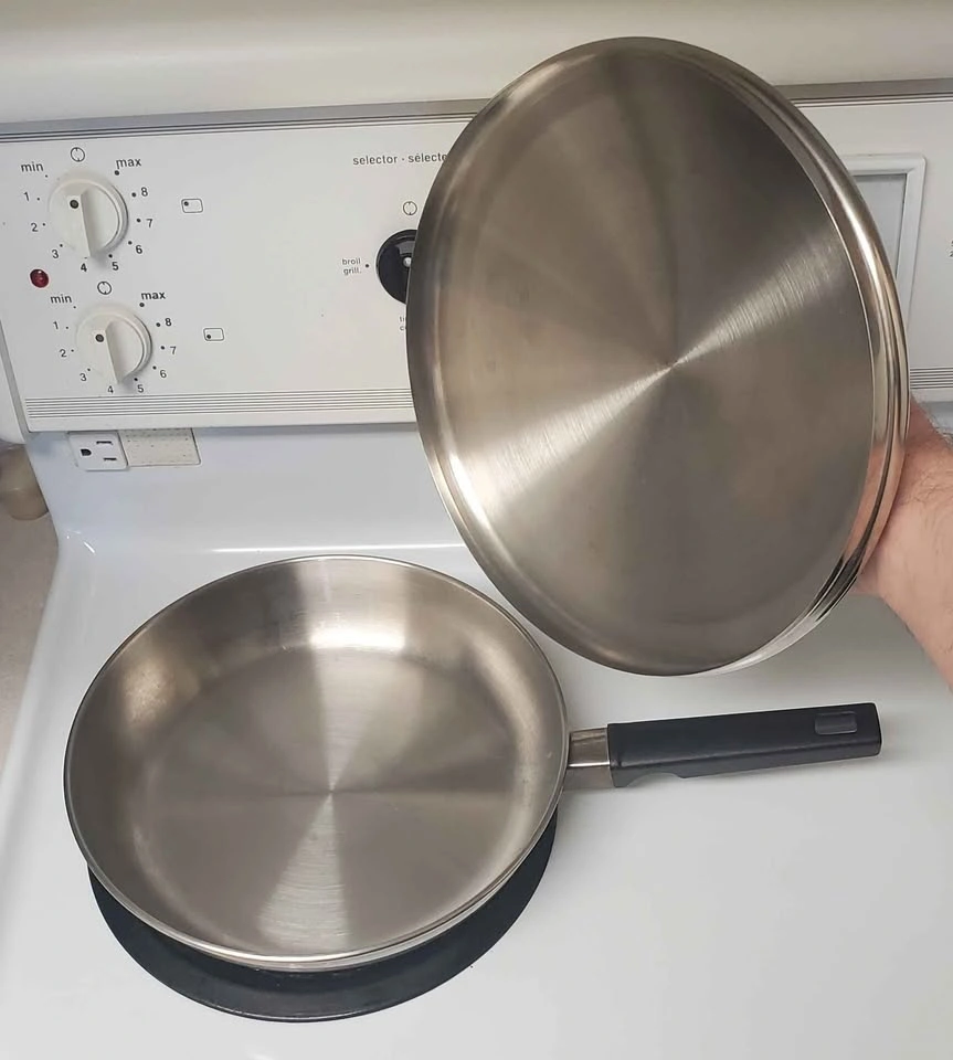 10" Meyer Stainless Steel Pan & BergaMoon Lid Combo - photo 4