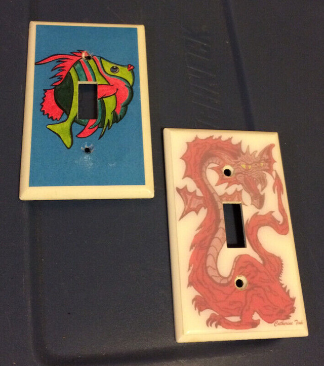 Dragon and Fish Switchplate Covers For Sale