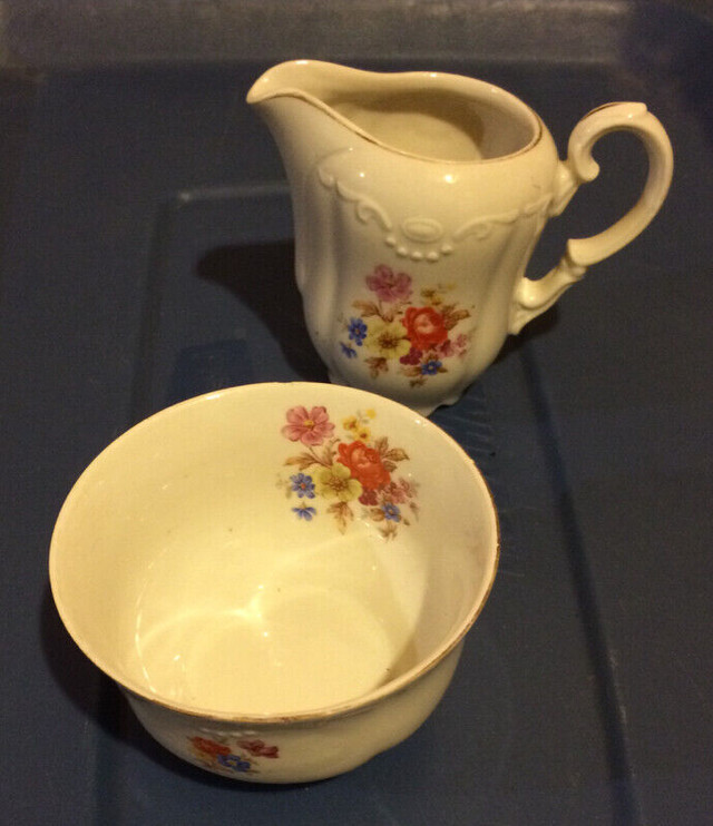 Vintage Cream and Sugar Set Made in Germany U.S. Zone For Sale