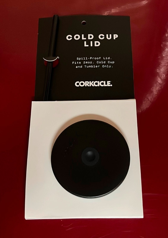 New Corkcicle Lid and Ceramic Straw For 24oz Cold Cup