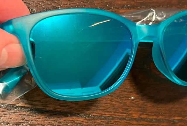 New Polarized Sunglasses Retro Wayfarer-Style Prescription Teal image indicator(2)