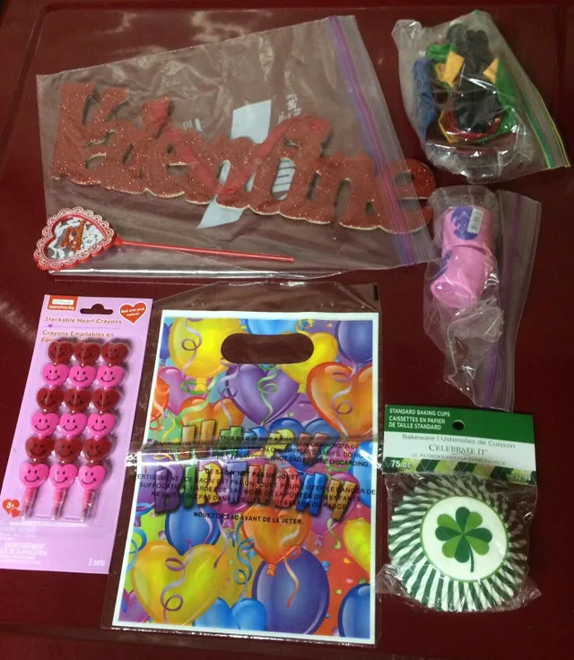 Holiday/Party Supplies, Baking, Decor, Slinky, Crayons -Some New thumbnail