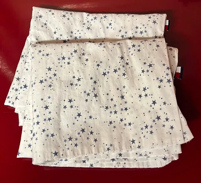 Pair of Pillowcases Tommy Hilfiger Bedding Blue Stars on White thumbnail