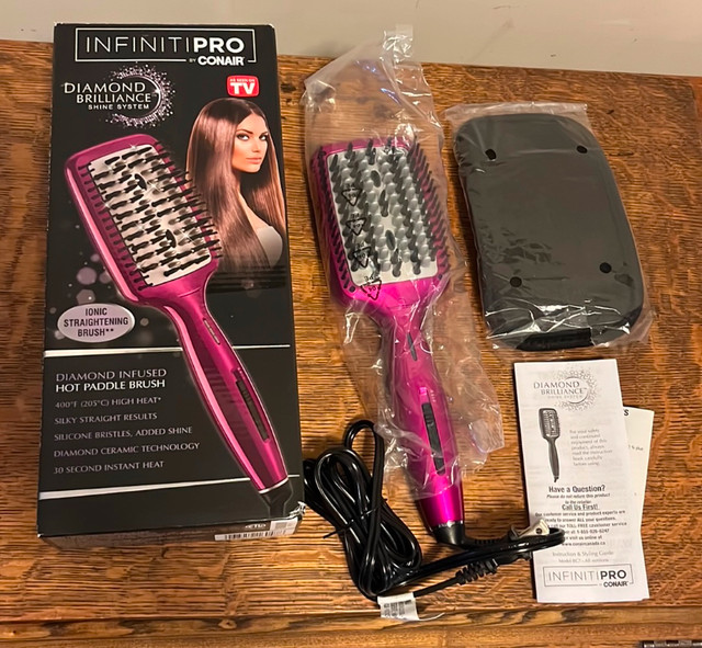 Conair InfinitiPro Hot Paddle Brush Diamond-Infused For Sale - photo 2