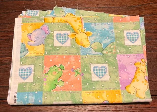 Baby Animal Fabric for Quilting, Sewing, Crafts For Sale thumbnail