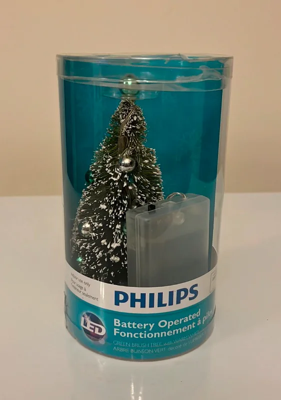 New Small Light-Up Christmas Tree 6” Holiday Village Sized thumbnail