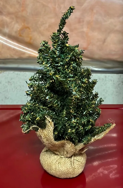 Small Artificial Christmas Tree 12” Holiday Home Decor For Sale thumbnail
