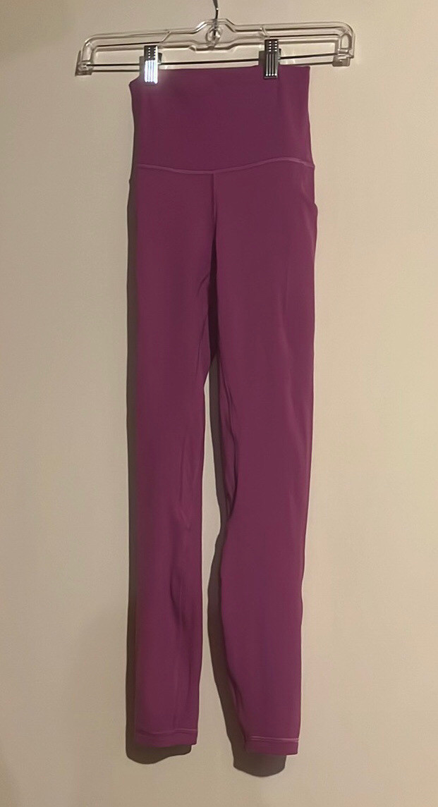 Lululemon Align Leggings Size 2 Magenta Pink 25” Worn Once