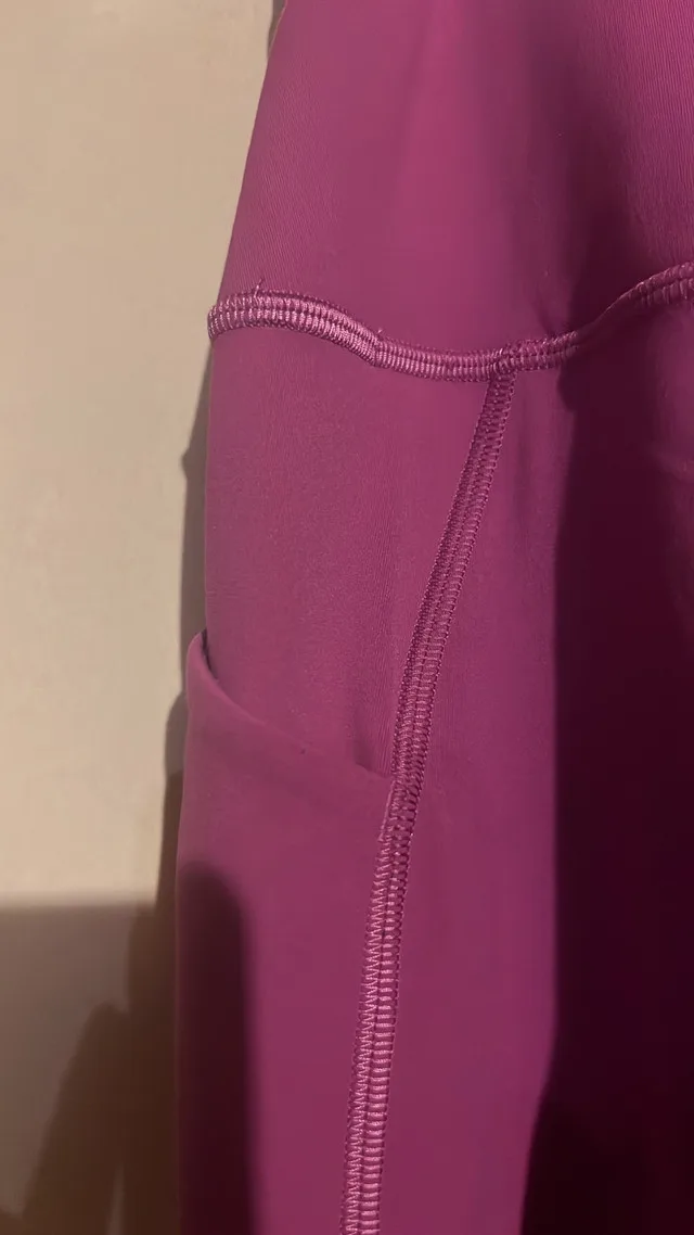 Lululemon Align Leggings Size 2 Magenta Pink 25” Worn Once image indicator(5)