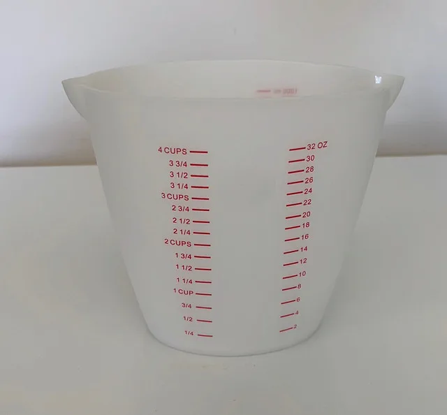 4-Cup Silicone Liquid Measuring Cup 32oz 1,000ml Never Used thumbnail