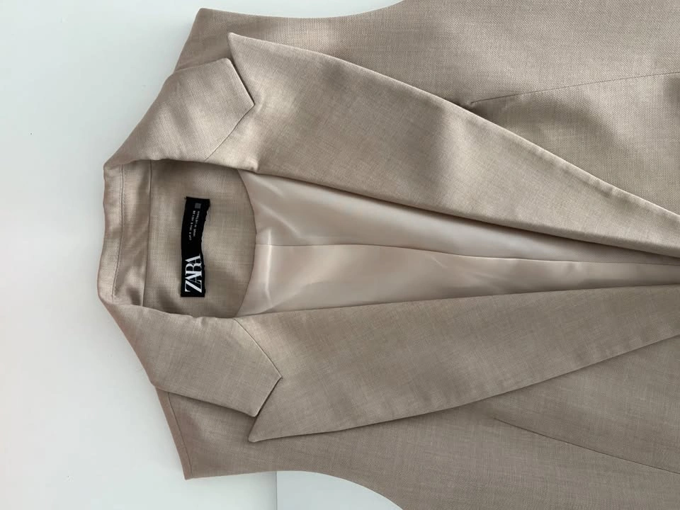 ZARA Long Vest – Beige, Size S - photo 3