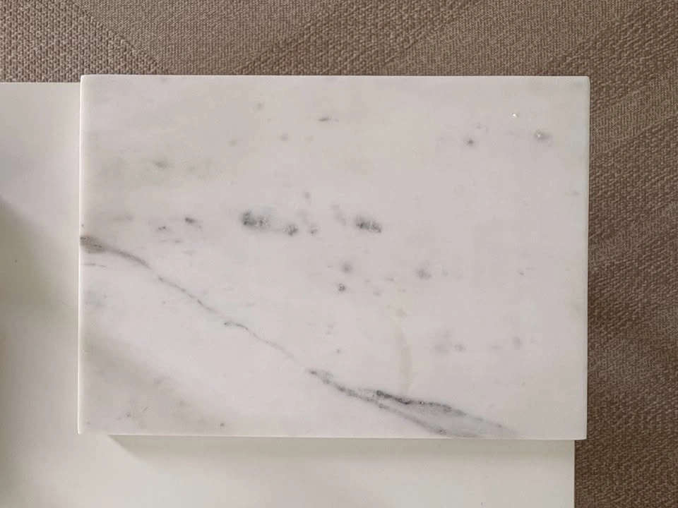 White marble tray
