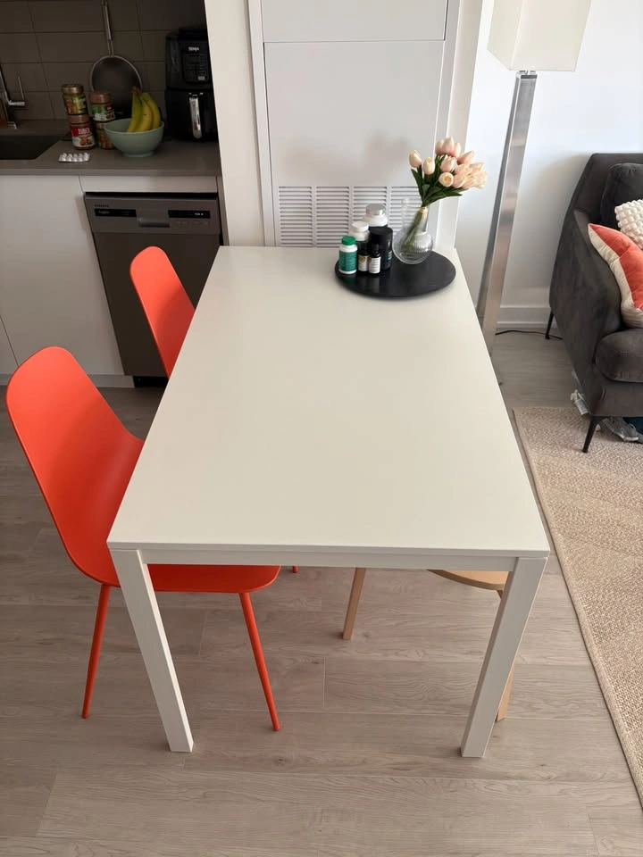 White Dining Table (Moving Sale!) - photo 2