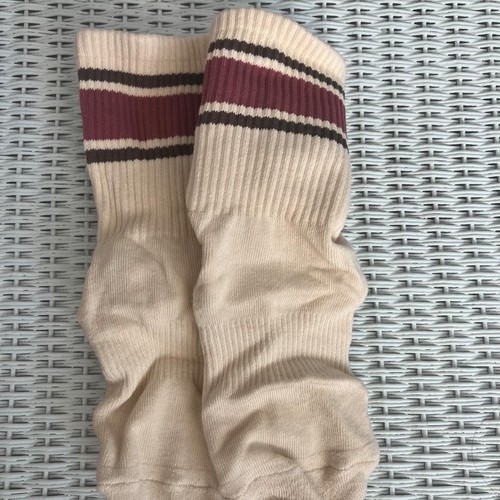 Y2K Retro Striped Athletic Grip Socks - photo 2