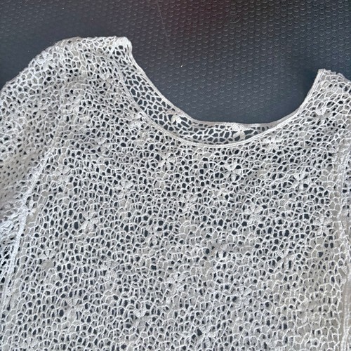 Vintage Boho Chic White Crochet Top - photo 2