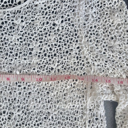 Vintage Boho Chic White Crochet Top - photo 5