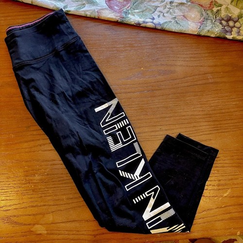 Y2K Calvin Klein Performance Logo Leggings (Small)