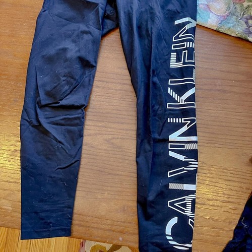 Y2K Calvin Klein Performance Logo Leggings (Small) - photo 3
