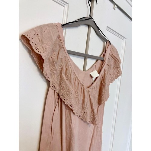 Boho Chic H&M Dusty Rose Ruffle Top - photo 2