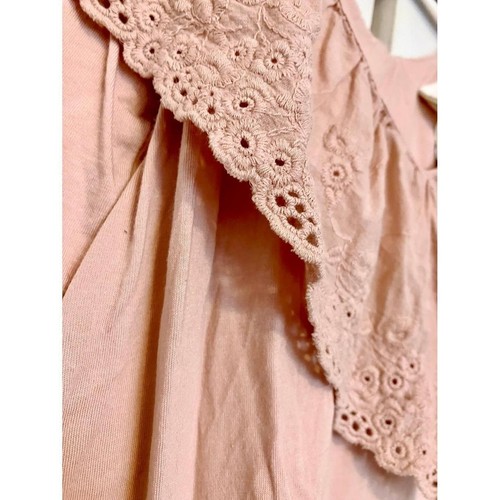 Boho Chic H&M Dusty Rose Ruffle Top - photo 3