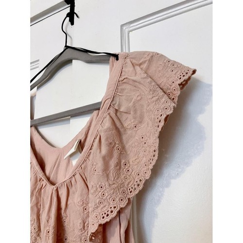 Boho Chic H&M Dusty Rose Ruffle Top - photo 5