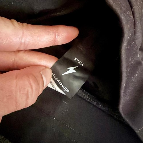 Y2K Electric Yoga Black Sports Bra (Small) - photo 4