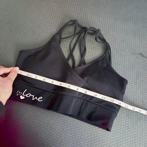 Y2K Electric Yoga Black Sports Bra (Small) - photo 5