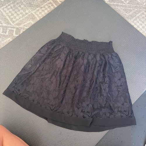Y2K Whimsigoth Black Lace Mini Skirt